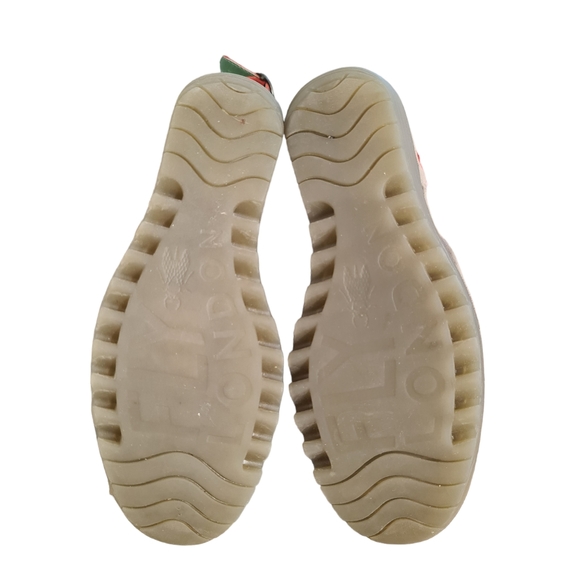 Fly London Ydel Sandals Petrol Red Perforated Leather Wedge Heel UK 4 Size 37 - Picture 11 of 14